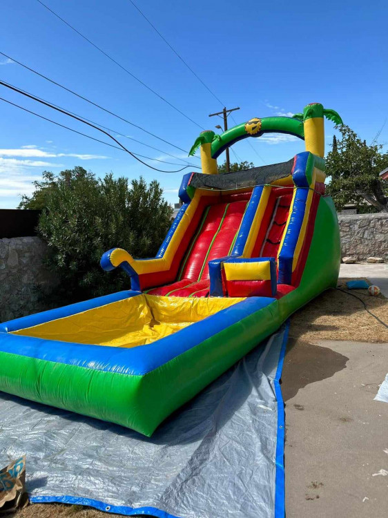 15 ft color full waterslide