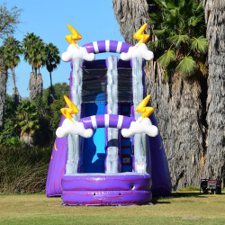 JCX WS19T 0320thunder 1717520648 THUNDER 20 FT SLIDE ( WIDE ENTRANCE TO BACKYARD REQUIRED)